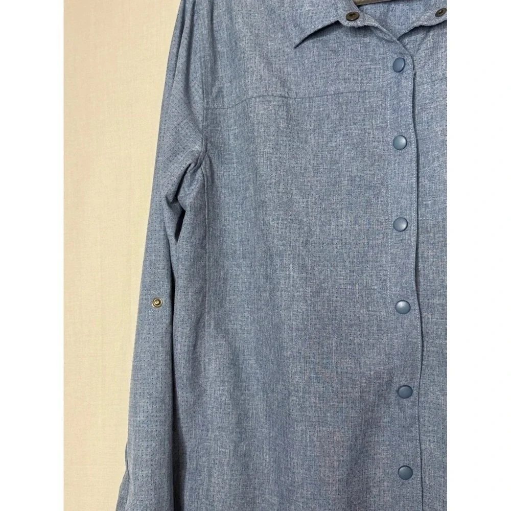 Xcaster Outdoor Mens Snap Button Shirt Sz XL UPF Vented Fishing‎ Lightweight